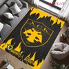 AEK Athen F.C Teppich für Wohnzimmer Schlafzimmer Zuhause Sofadekoration, Rutschfeste Bodenmatte für Kinder zum Spielen