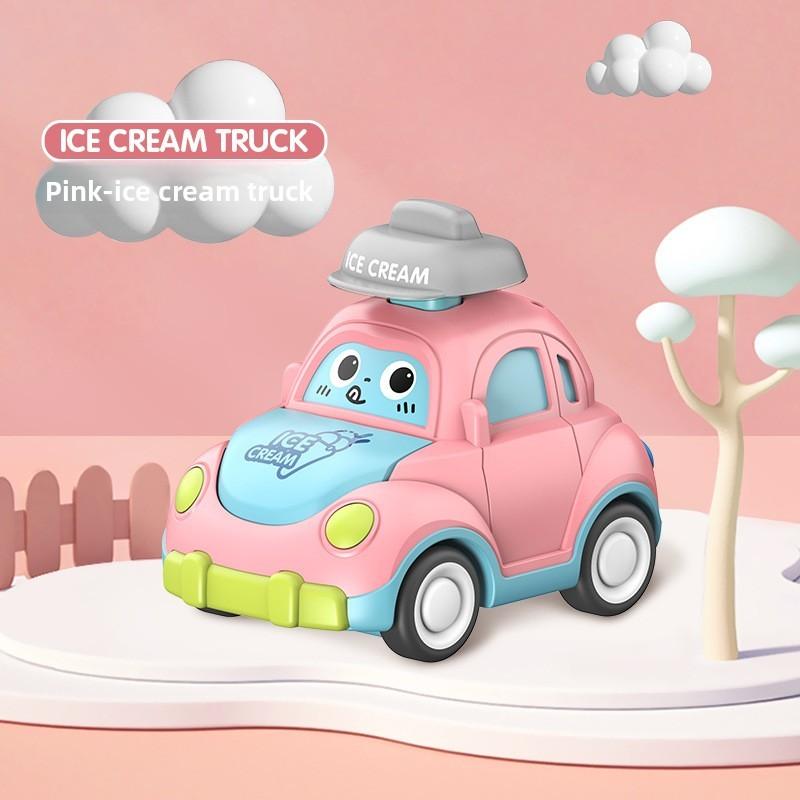 Kids Press And Release Toy Car With Plastic Material For Educational Play And Gift For Toddlers