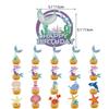 Mermaid Party Themed Decorated Marine Animal Birthday Pull Flag Set Balloon