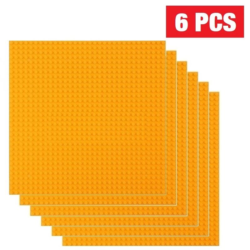 6PCS Classic Base Plate 32x32 16x32 Dots Baseplate Bricks DIY Assembly ABS Plastic Building Blocks Compatible Brand Figures City
