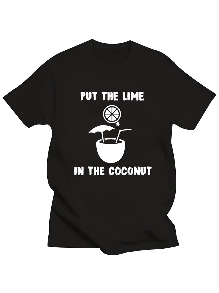 Unisex T-shirt Graphic T-Shirt Featuring The Tropical Drink 'Lime And Coconut'