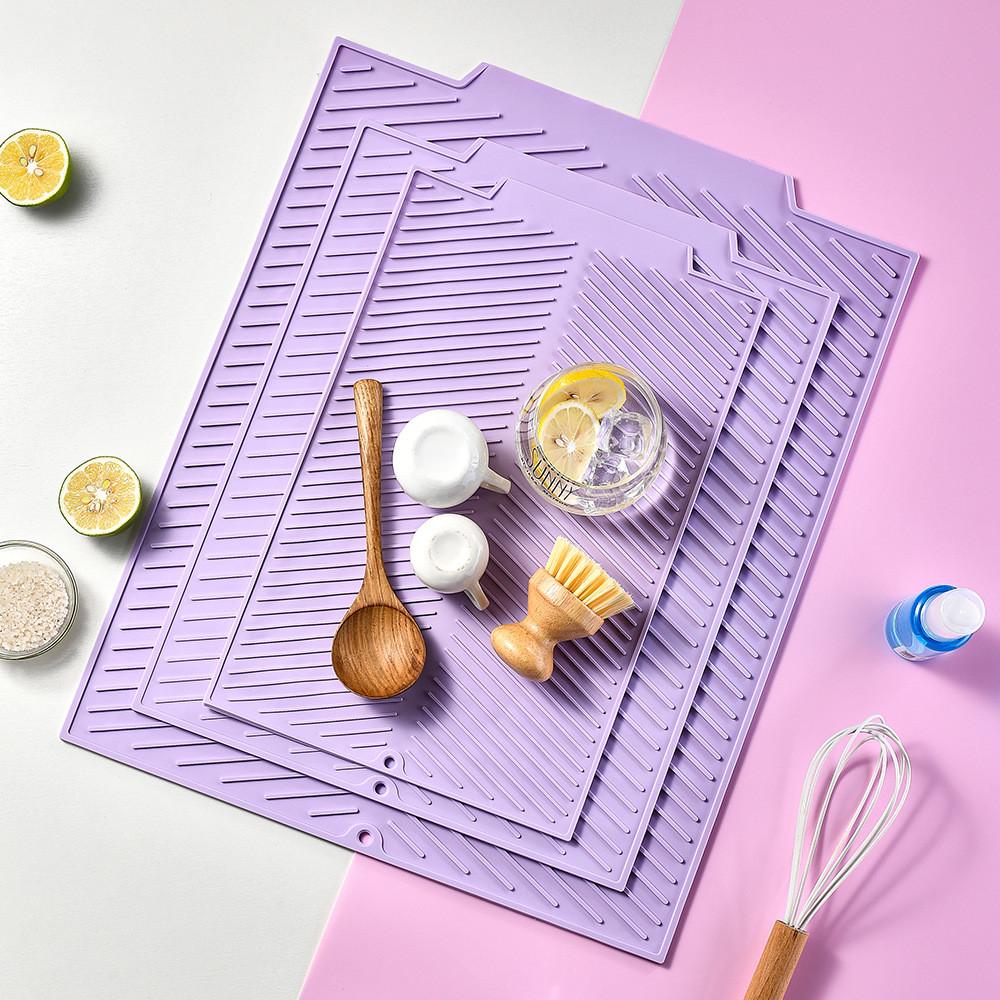 Silicone Kitchen Countertop Drip Pad With Nonslip Surface For Home Dining And Cooking