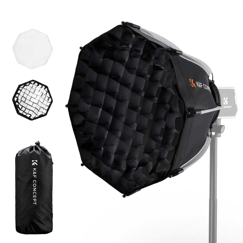 Concept Softbox Mini Bowens Mount 40cm Octagon Type Photography Strobe Softbox Foldable Easy To Store Compatible with Lights Compatible with Forza 60