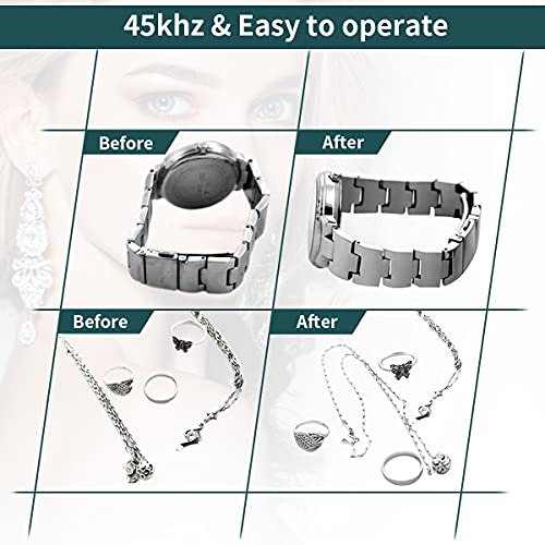 Ultrasonic Cleaner (US Standard) - 400ml - 45KHz - Green GZ-CS01A