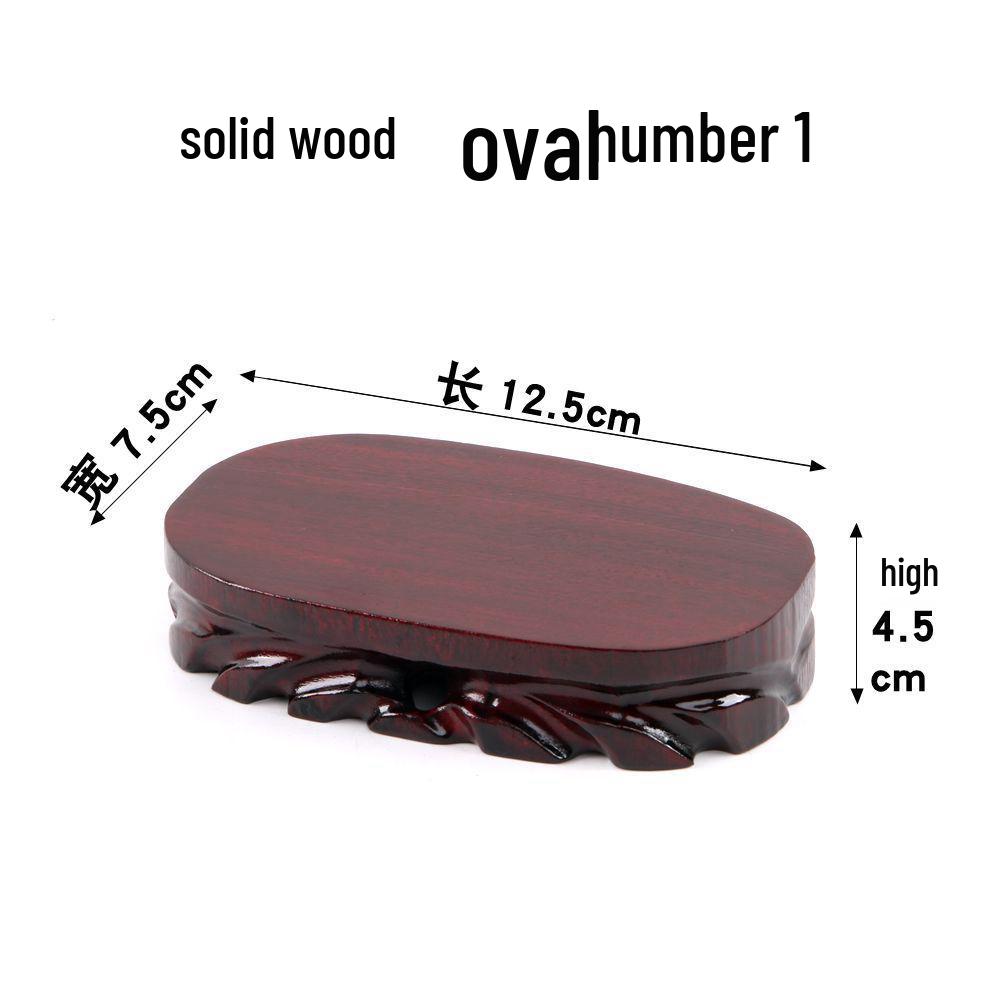 Junran Podstawa z litego drewna rzeźbiona dla posągu Buddy, wazonu, bonsai lub ekspozycji czajnika