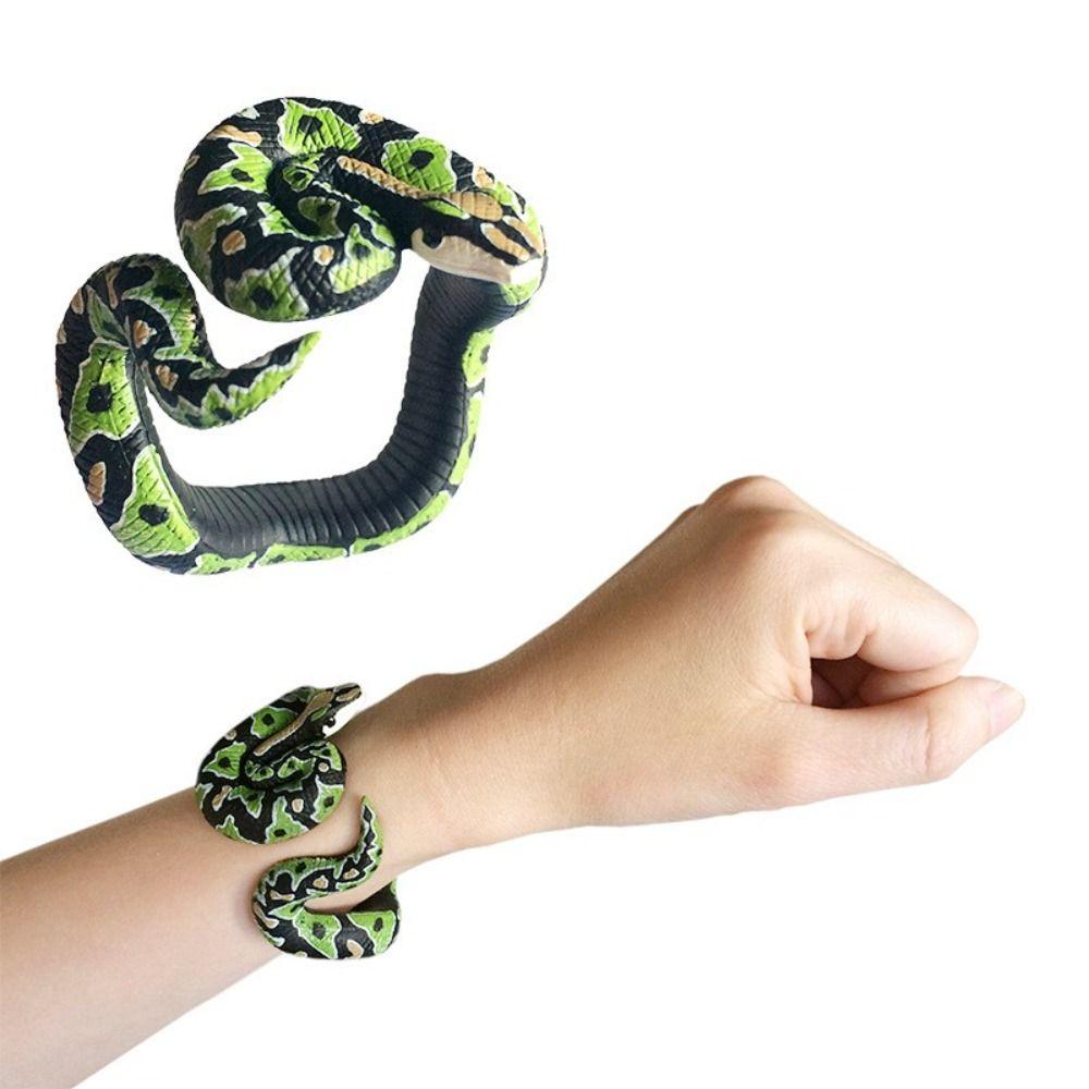 Snake Animal Model Python Snake Tricky Toys Snake Bracelet Simulation Animal Model Animal Bangles