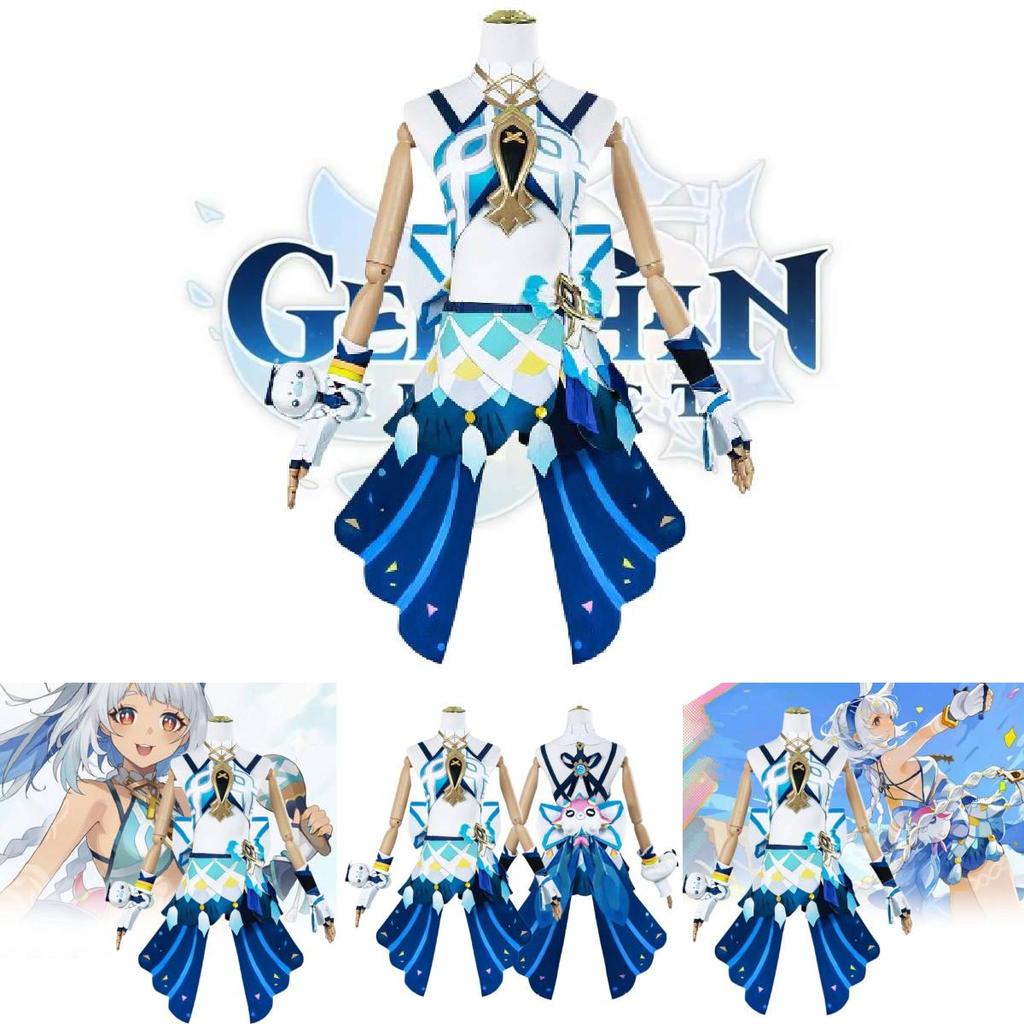 Adorable Marani Cosplay Costume For Genshin Impact Featuring Cute Fresh Style And Accessory Set