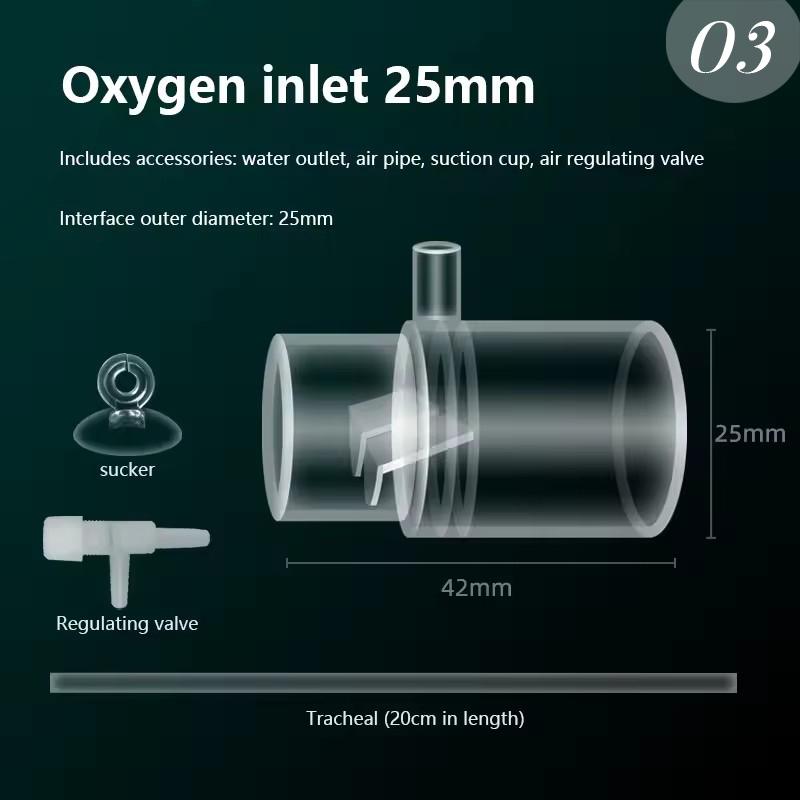 

Acrylic Clear Aquarium Fish Tank Water Pump Filter Water Outlet Nozzle Increasing Oxygen Air Aquarium Accessories 2025 New
