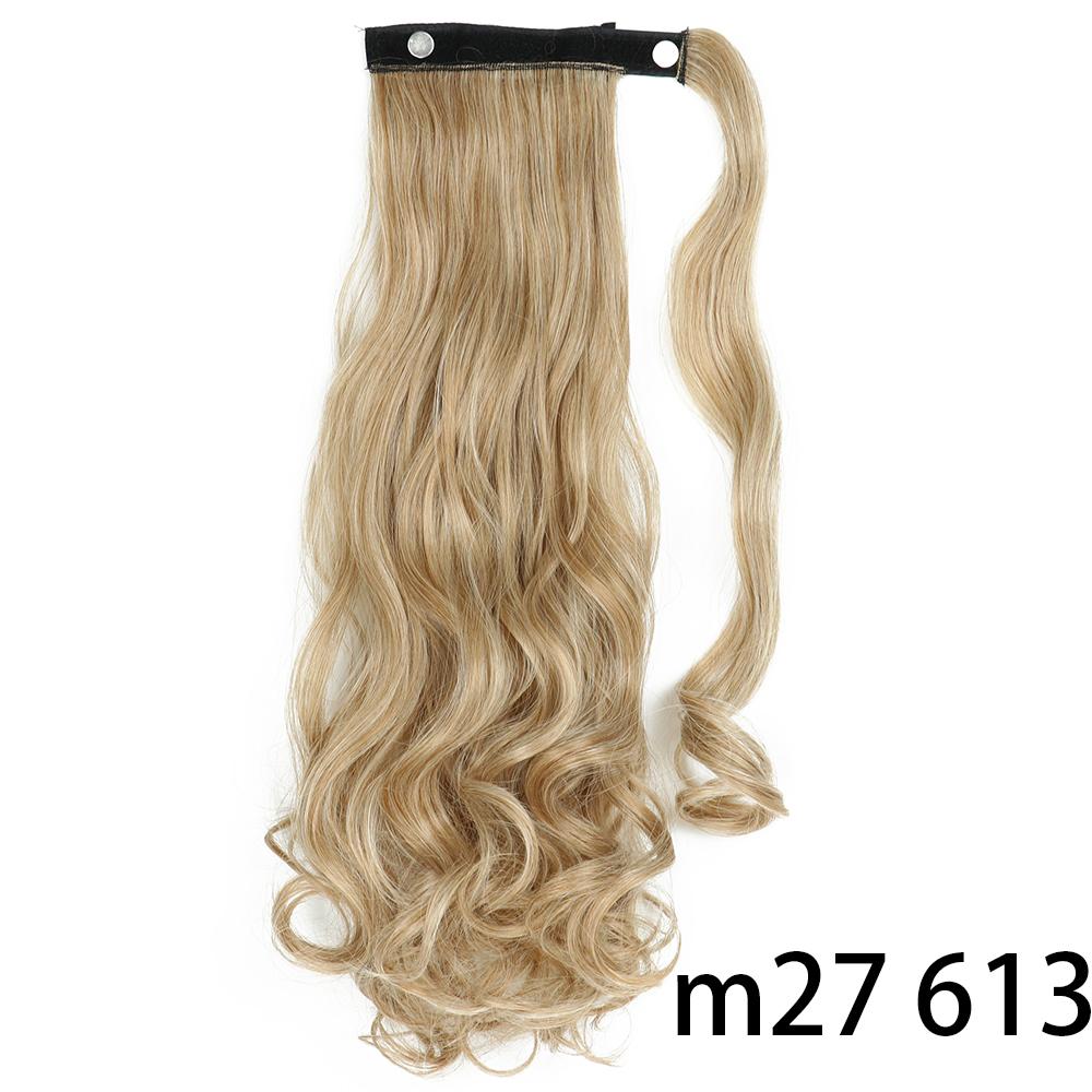 MISS WIG Women Synthetic Long Straight Ponytail Extensions Heat Resistant Hair 22 and 34 Inch Wrap Around Pony Hairpiece for Women