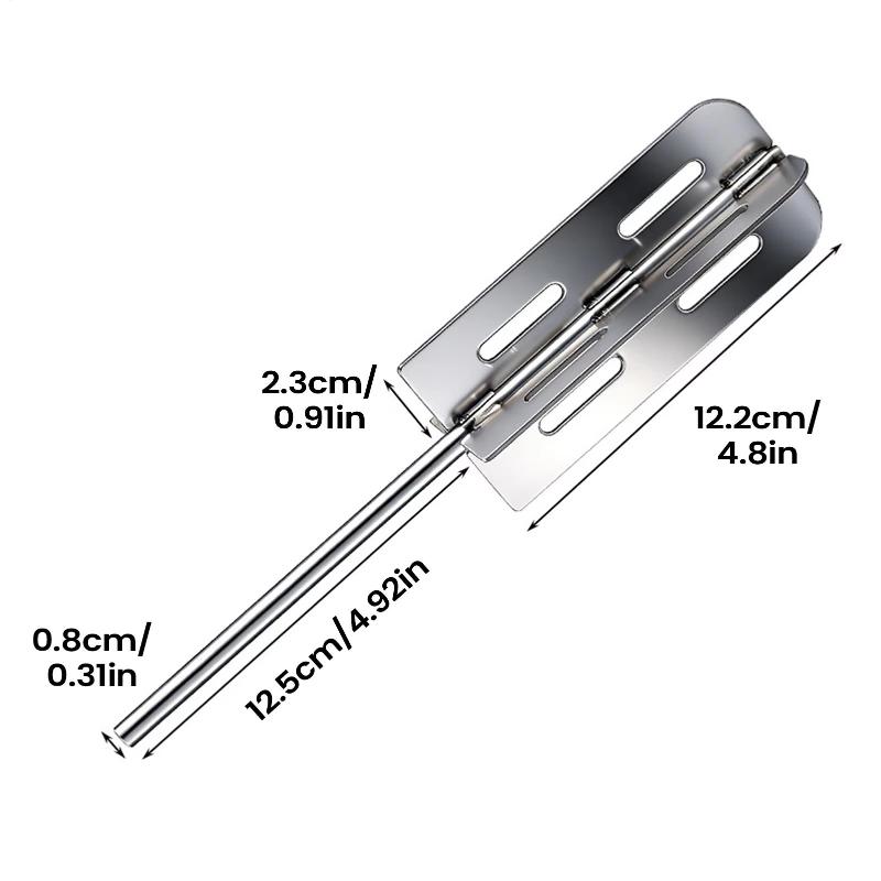 Stainless Steel Hog Scraper Drill Attachment Fast Pig Cattle Hair Remover for Home Slaughter Livestock Processing Use