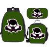 NINJA KIDZ 3-teiliges Set Kinder Schulrucksack mit Umhängetasche Federmäppchen Schultaschen für Jungen Mädchen Bestes Geschenk