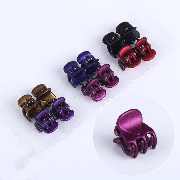 12 stk Sweet Mini Plastic Claw Barrettes For Kvinner Jenter Hårklemmer Hår Krabbeklemmer Styling Sminkeverktøy Koreansk hårtilbehør