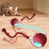 Smart Automatic Cat Toy Ball Electric Interactive Pet Teasing Ball USB Rechargeable with Tail
