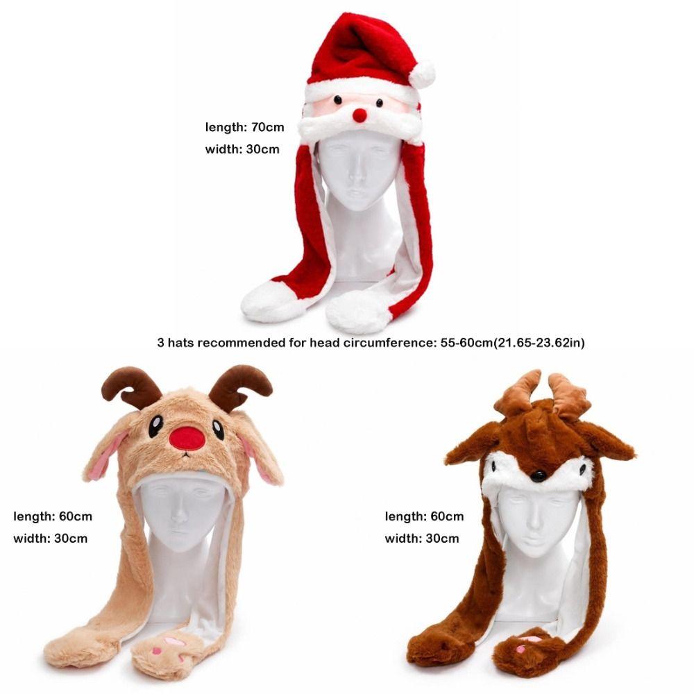 Windproof Santa Claus Hat Funny Reindeer Hat Creative Deer Hat Christmas Party