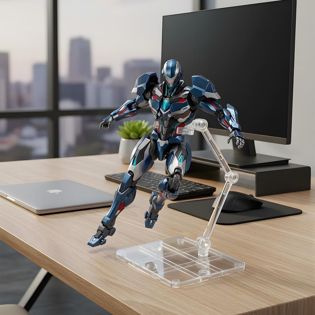 Set of 5 Plastic Model Figure 3mm Axis Action Base Display Compatible with Plastic Stable Model Display Action Scene Recreation Stands, Stands,