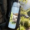 1PC Hedgehog Daisy Flower Animal Print 750ml Color Plastic Sports Water Bottle Leakproof Flip Straw Lid Suitable for Sports Office Home Use