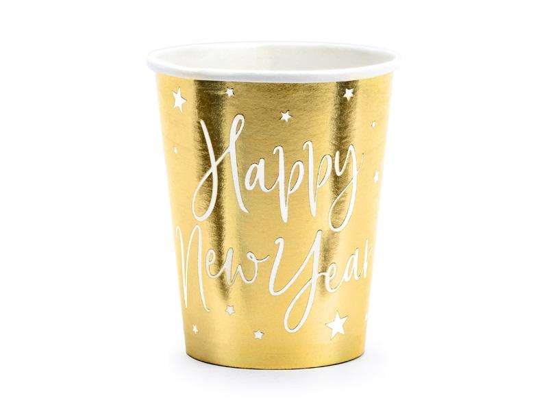 Happy NEW year gold cups 220ML A"6