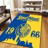 1 Fc Lokomotive Leipzig Custom Name Carpet Rug For Living Room Bedroom Home Sofa Decoration Kids Play Nonslip Floor Mat