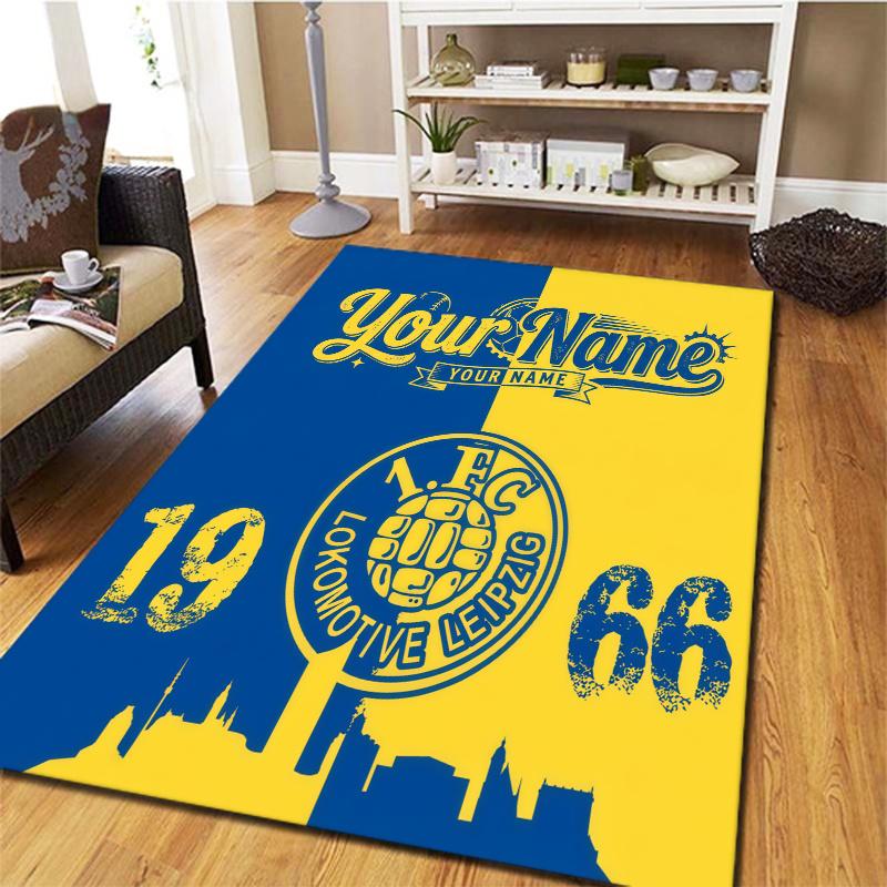 1 Fc Lokomotive Leipzig Custom Name Carpet Rug For Living Room Bedroom Home Sofa Decoration Kids Play Nonslip Floor Mat