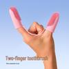 Pet Double Finger Toothbrush for Dogs & Cats - Teeth Cleaning Sleeve