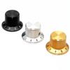 Pair of 2 Aluminum Potentiometer Knobs with 6MM Hole for Secure Volume Adjustment on Electric Guitar and Audio Gear