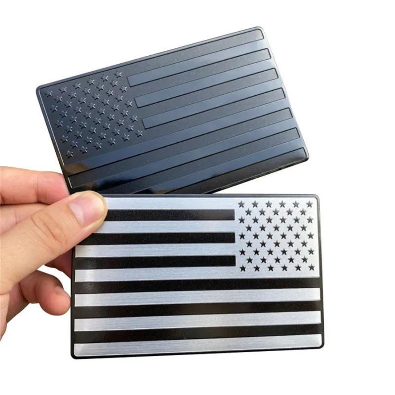 3D American Flag Logo Stickers For Towing Trailer, 2 Inches, 2 Pcs