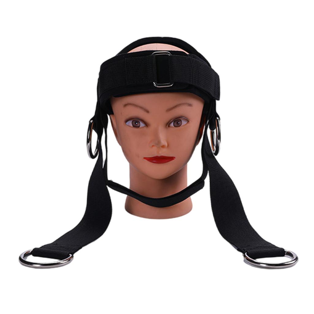 Adjustable Head Harness Neck Trainer Head Training Belt Sports Neck Training Exerciser for Weightlifting Bodybuilding