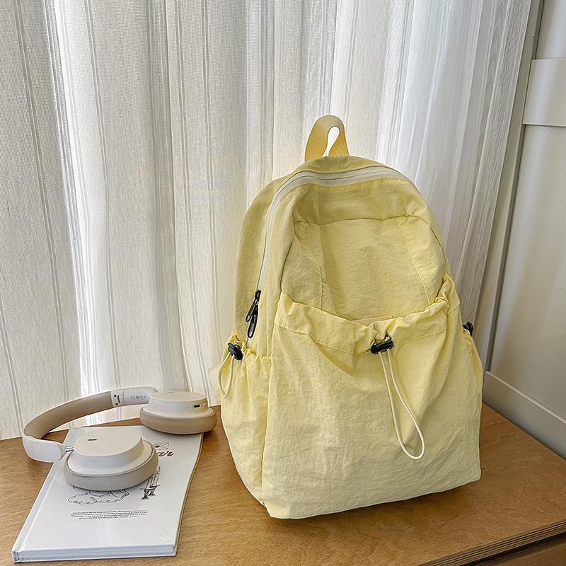 

Женский легкий походный и дорожный рюкзак в японском стиле 2025 жёлтый