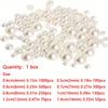 Half-Faced Round ABS Plastic Beads Flat-Backed Cabochons Beige Model BM Opp Bag Nail Art Phone Cases DIY Ladies Jewelry Making