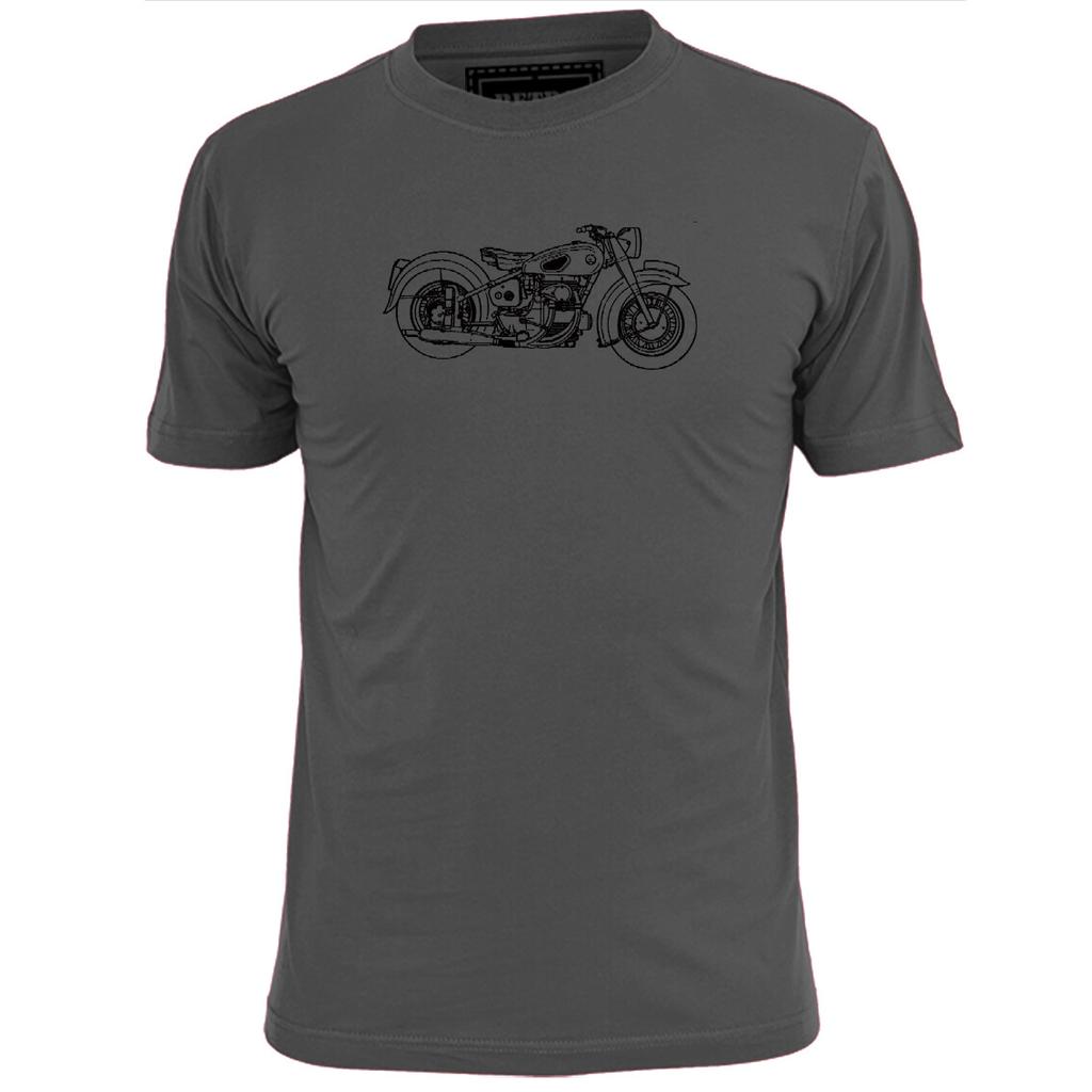 S7 Vintage Motorcycle Blueprint T Unisex T-Shirt