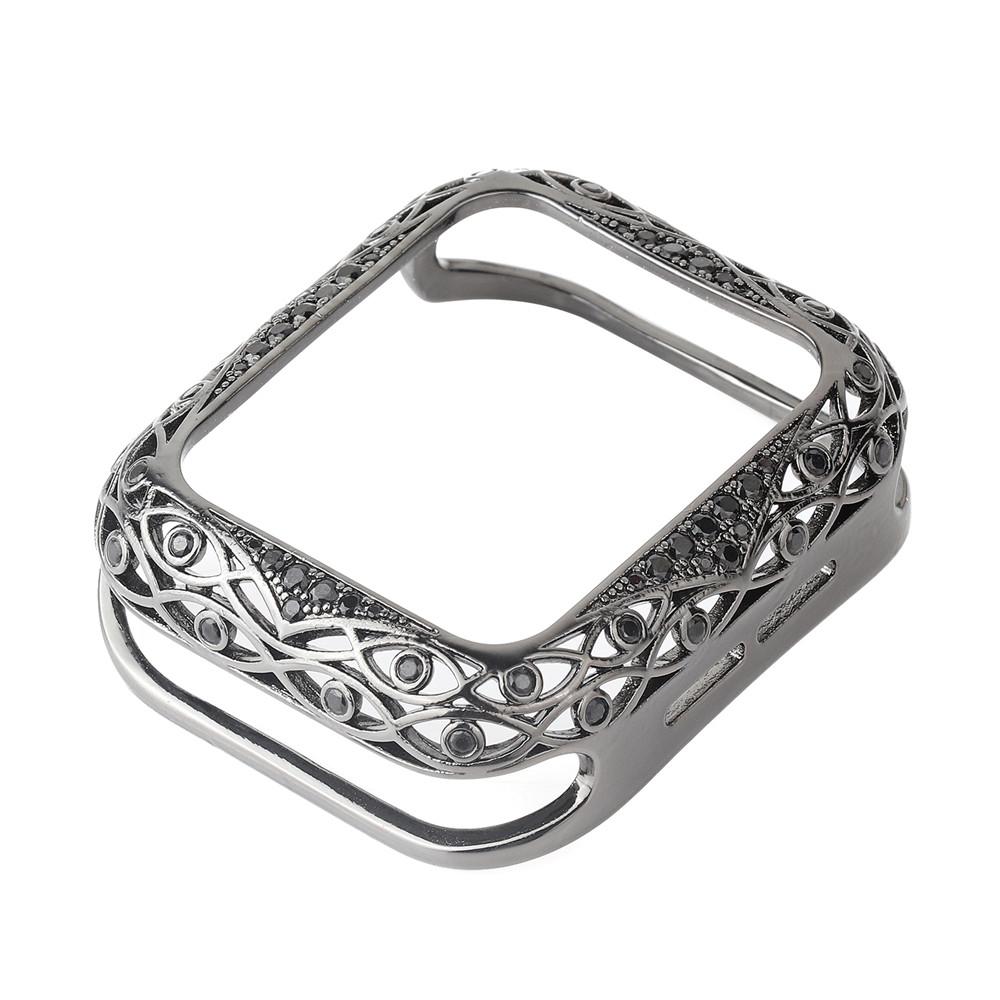 Diamond Watch case For Apple watch case 45mm 41mm 44mm 40mm Series 9 8 7 6 5 4 3 SE Luxury diamond protective cover iWatch shell