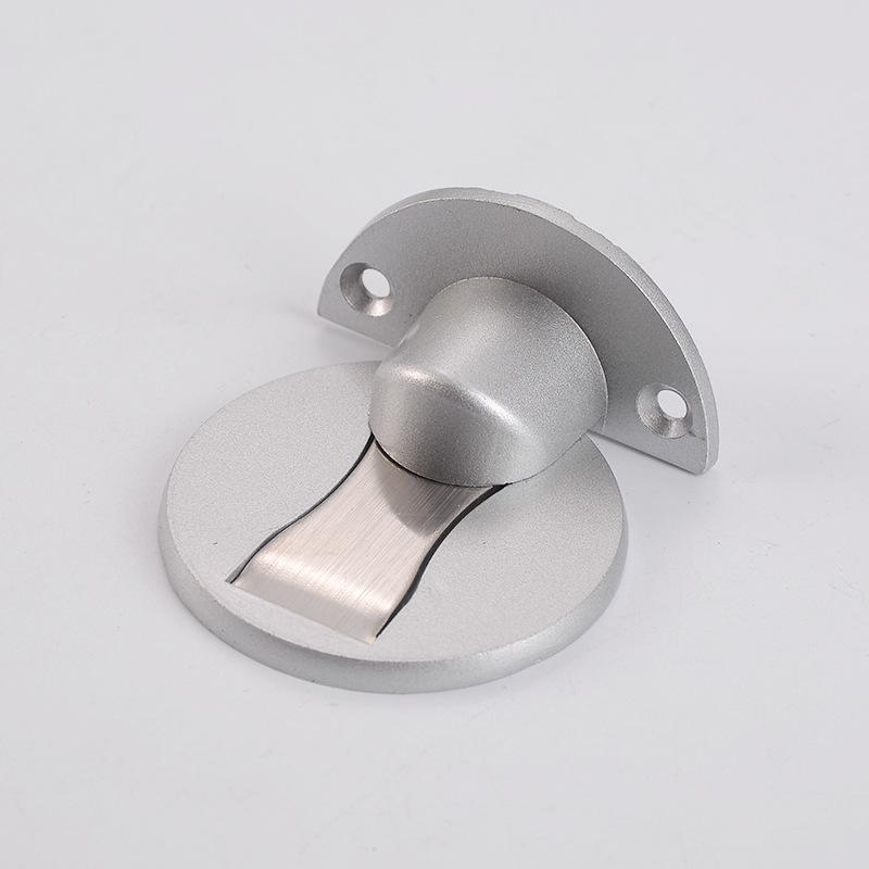 Zinc Alloy Magnetic Rotating Door Stop - Silent, Adjustable, Punch-Free, Anti-Collision.