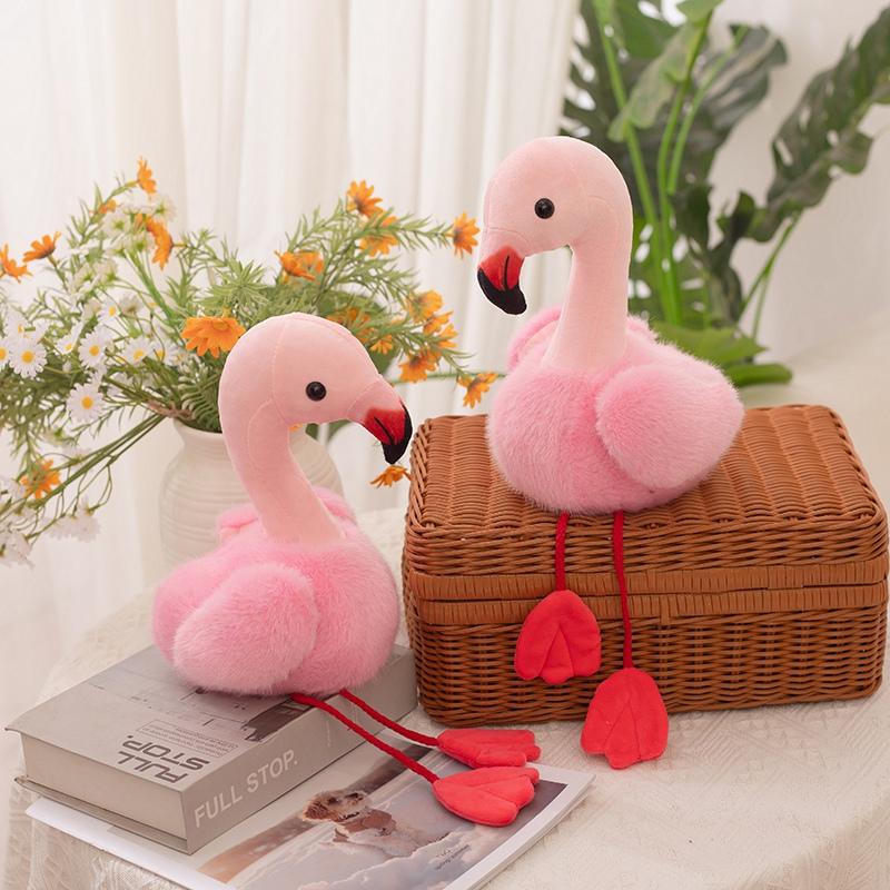 Favorite Toy Pink Flamingo Stuffed Plush Toys Hawaii Party Tropical Home Ornaments Summer Beach Flamingo Plushies Animal Dolls For Gifts