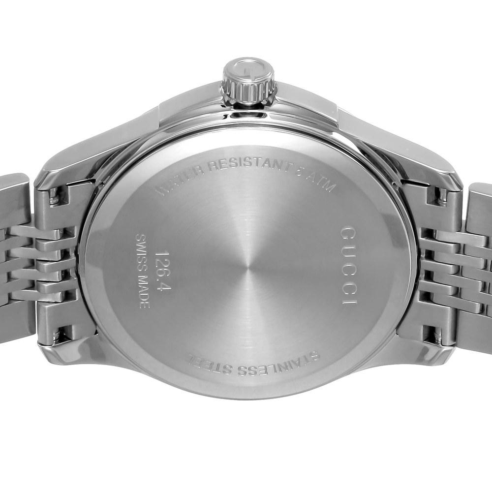 Gucci G-Timeless Men's Wristwatch Black Stainless Steel Quartz Water Resistant Sapphire Glass Not Included