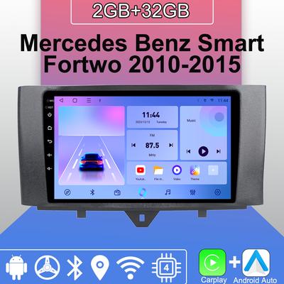 Autorádio Android Carplay pro Mercedes Benz Smart Fortwo 2010-2015 Multimediální přehrávač Hlavní jednotka Stereo GPS Navigace BT WIFI 2+32GB