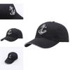 Stylish Men Women Baseball Hat With Embroidered Sailor Anchor For Outdoor Activities