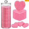 New 10-150Pcs Heart-shaped Can Face-washing Puff Natural Compressed&Degradable Face Washing Sponge Facial Facial Cleansing Tools