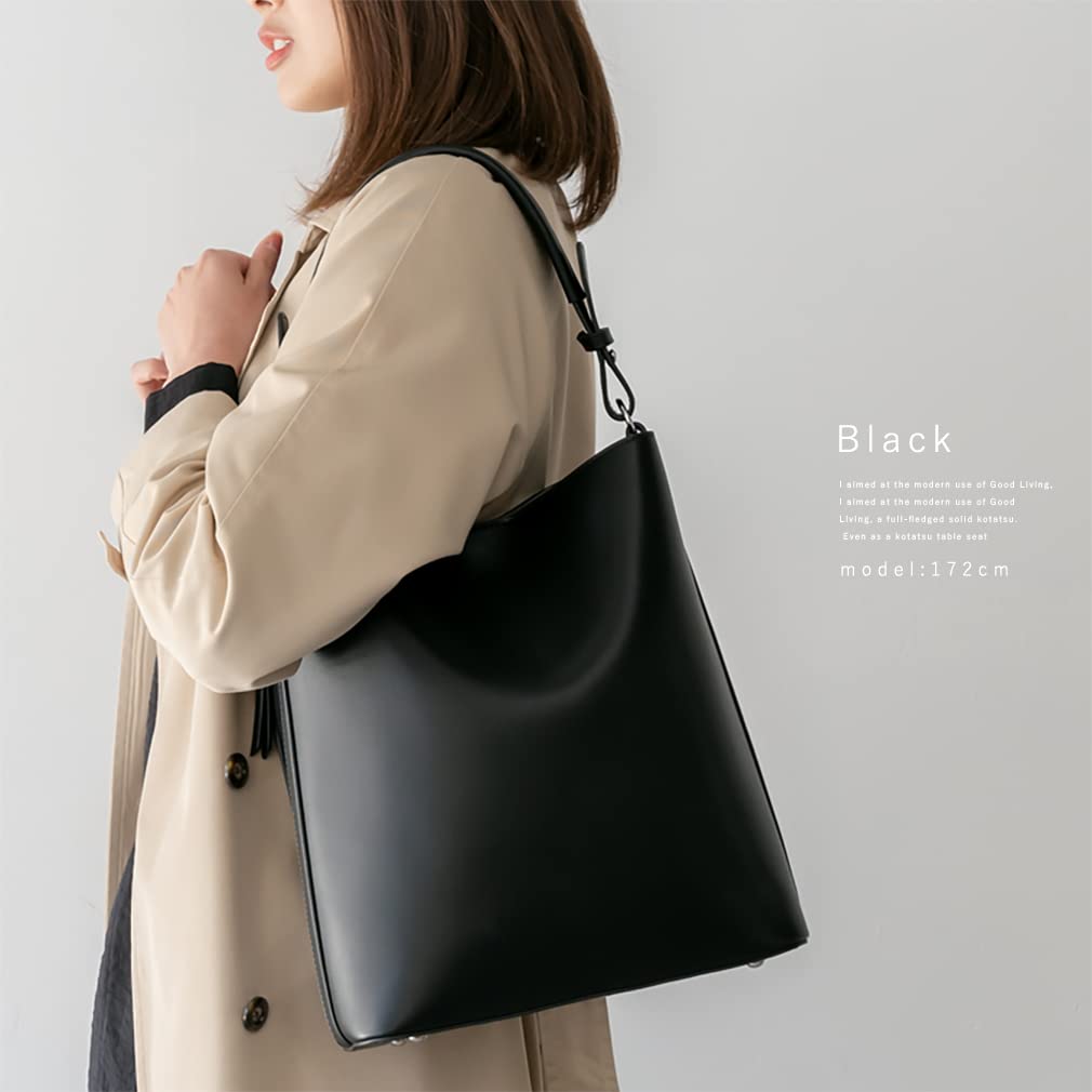 Gratante One Handle 2way Tote Bag Commuter Bag [Gratante] Women's abb-g0039 (Black)