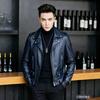 Autumn and winter men's leather jacket locomotive clothing handsome sheepskin new leather jacket European and American large size coat