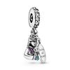 Danturn 925 Silber Charms Verhedderter Mickey Minnie Mulan Anhänger für Frauen Schmuckherstellung Armbänder Halskette