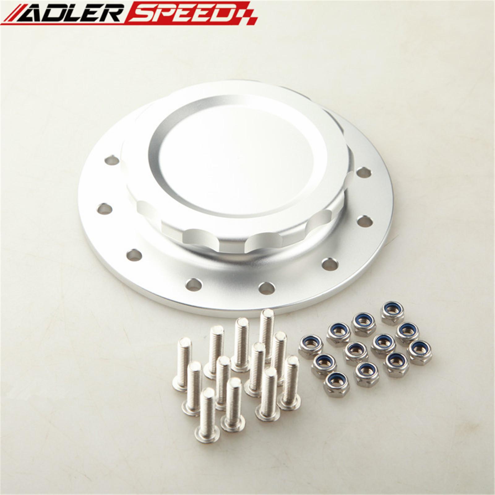 Billet Aluminum Fuel Cell Filler Cap Assembly For RCI Fuel Cells 4  OD Black / Silver