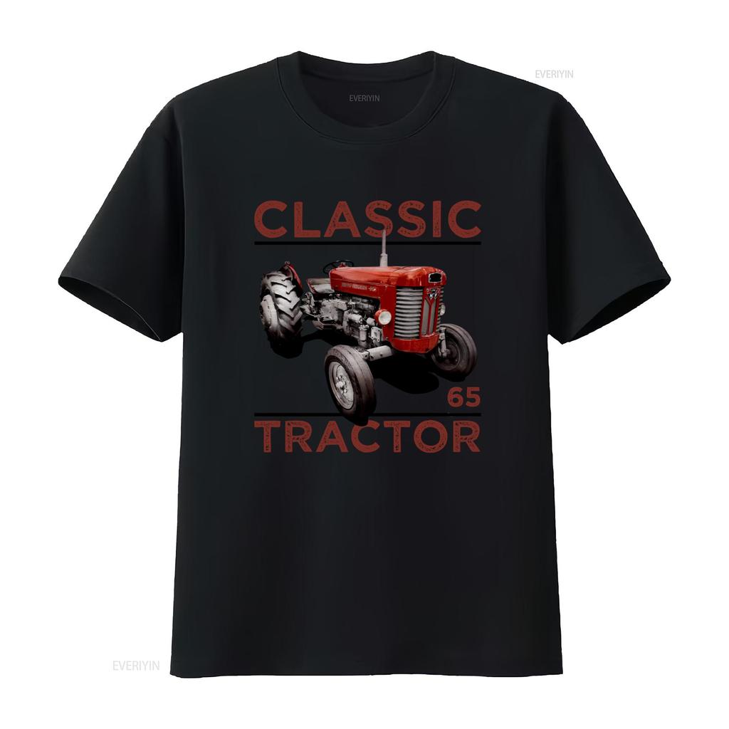 Classic Vintage Tractors Massey Ferguson 65 Inspired Retro Style T Shirt vintage Washed Breathable fashion Unisex