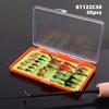 30/32PCS with Flat Box Fishing Flies Assortment Lightweight Fly Fishing Bait Kit  For Trout