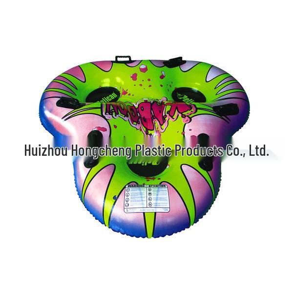 PVC Inflatable Snow Tube with Handles for Three People