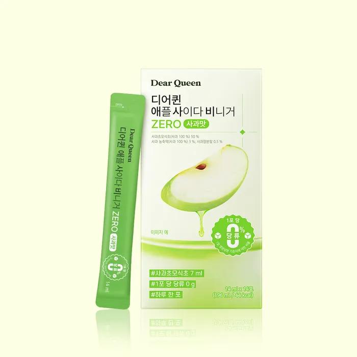 Dear Queen Apple Cider Vinegar ZERO (Apple Flavor) 14 Packets X 1 Box