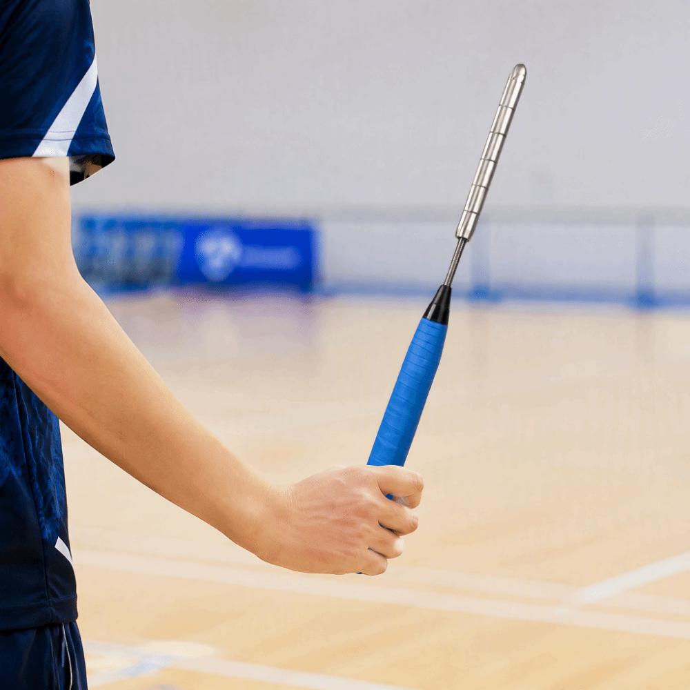 Detachable Weight Badminton Training Racket Stainless Steel Badminton Swing Training Rod  Training