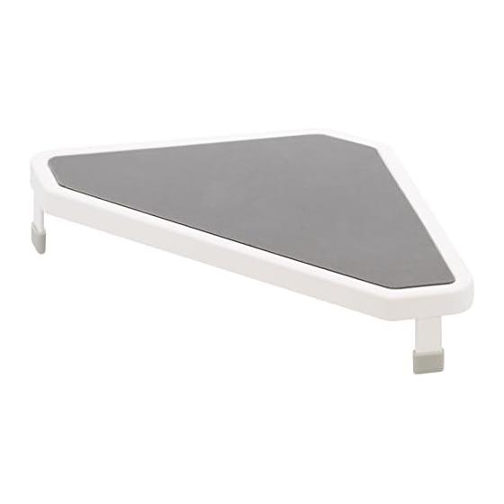 Yamazaki Jitsugyo Stove Back Stove Back Rack Stove Corner Rack White Size: Approx. W22XD22XH5.3cm Plate 3569