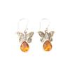 Citrine Gemstone 925 Sterling Silver Jewelry Handmade Drop/Dangle Earrings 1.3" EE-155-12