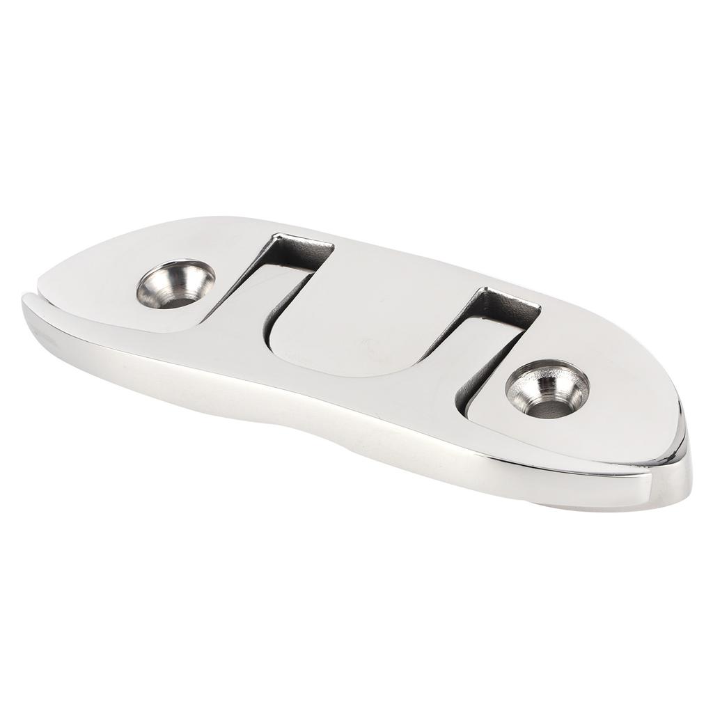 Folding Cleat Stainless Steel Flip Up Dock Cleat for Mooring Boat Kayak Marine 4.7in