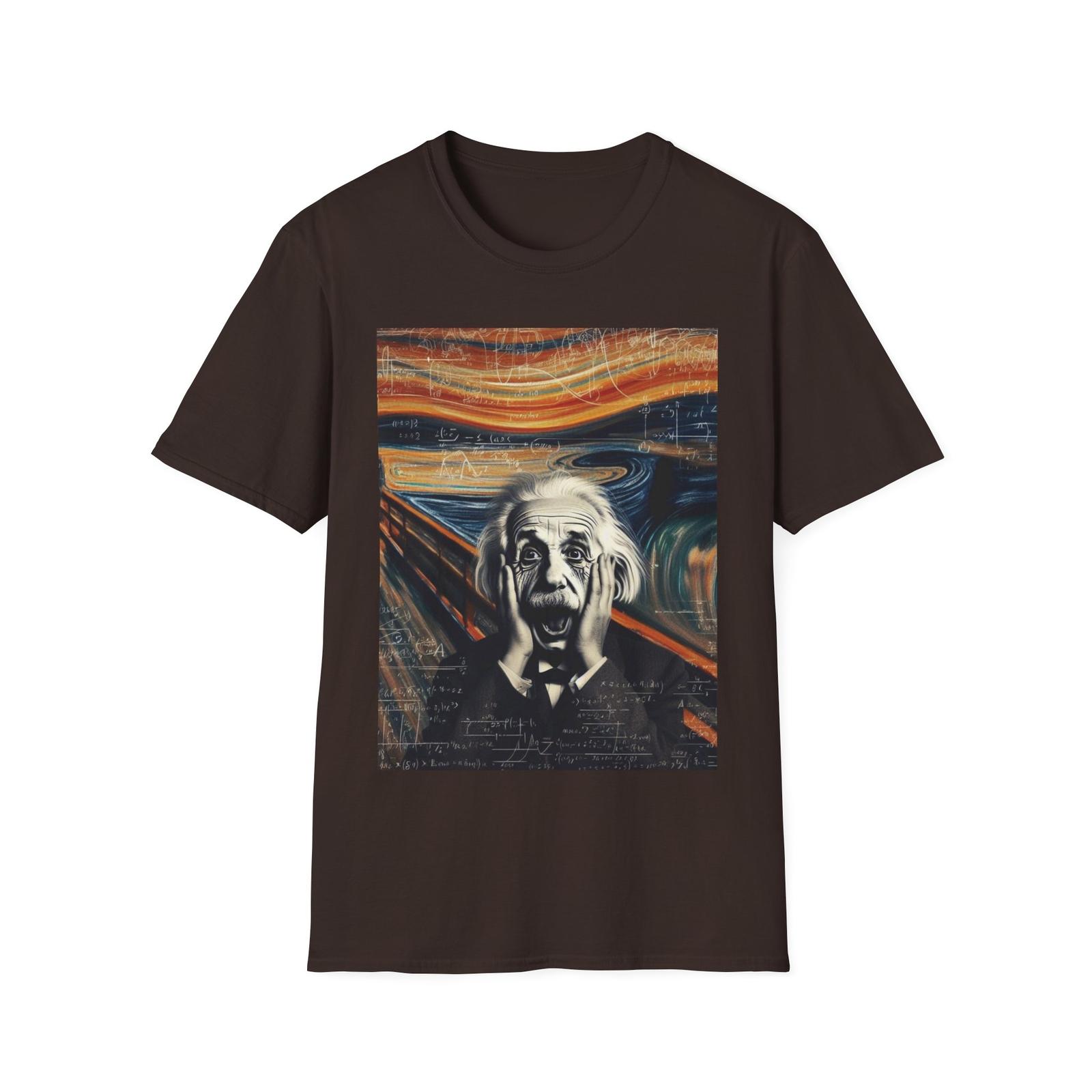 Funny Einstein Unisex Softstyle T-Shirt Edvard Munch Scream Cotton Gift Men Lady S